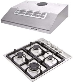 DUETTO PARRILLA A GAS 4 QUEMADORES EP 60 + CAMPANA TMX 60 PLUS 00251