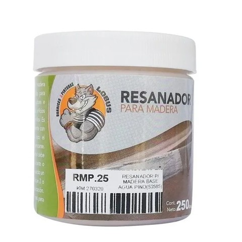 RESANADOR PARA MADERA BASE AGUA PINO 1/4 KG RMP.25