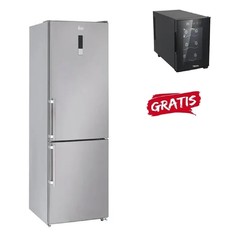 KIT REFRIGERADOR ACERO INOXIDABLE ANTIHUELLA NFL 340 + CAVA TPK1183-D