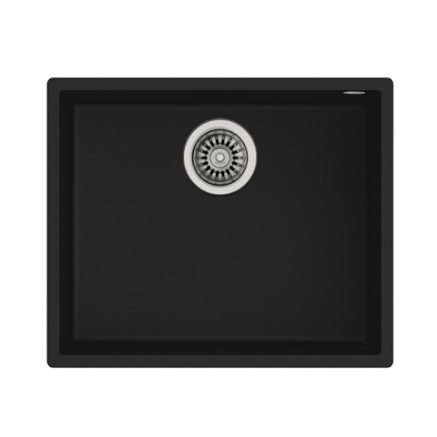 TARJA FREGADERO SQUARE TEGRANITE+ UNA CUBETA (80% CUARZO) 50.40 NEGRA