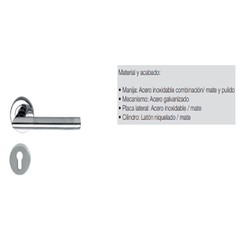 CERRADURA MANIJA ARGOS-DUAL PARA BAÑO 499.10.060